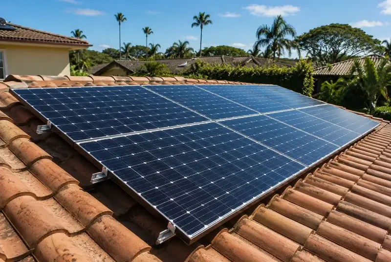 Installation de panneaux solaires à Névian