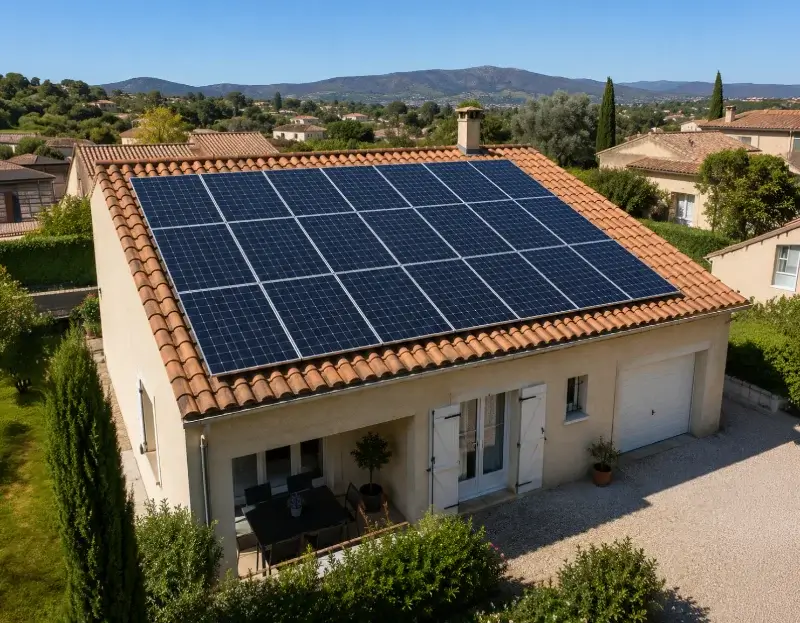 Prime à l'autoconsommation panneaux solaires Névian — aide financière de l'État